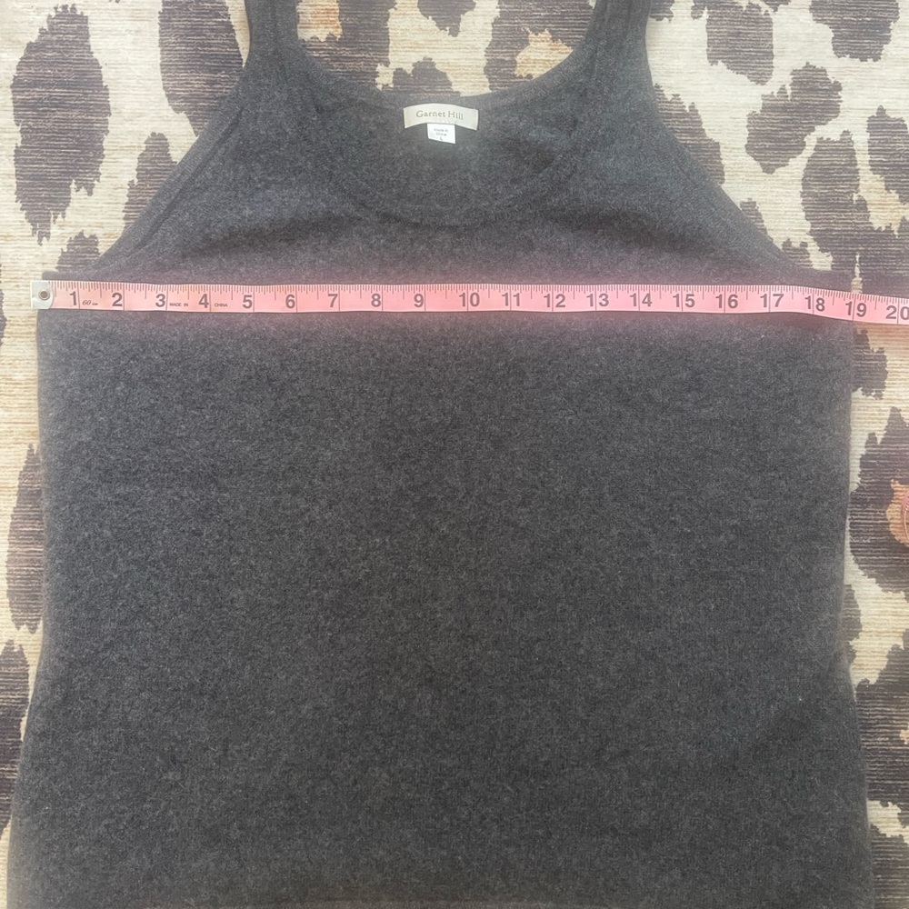 Garnet Hill Gray Pajama Set Cashmere Sleepwear - Picture 8 of 8
